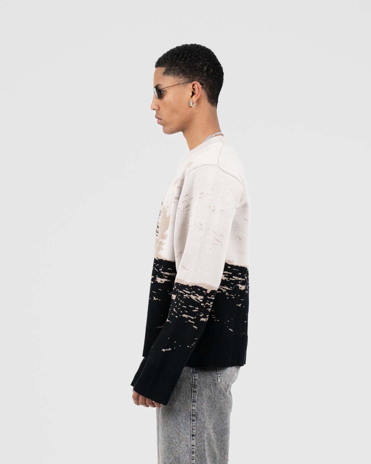 Jaquard Knit Brown Boat | Skagen - clothing.dk